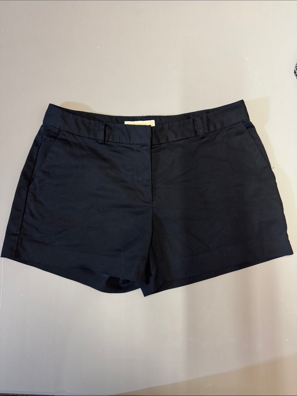 MICHAEL Michael Kors Black High-Waist Tailored Shorts